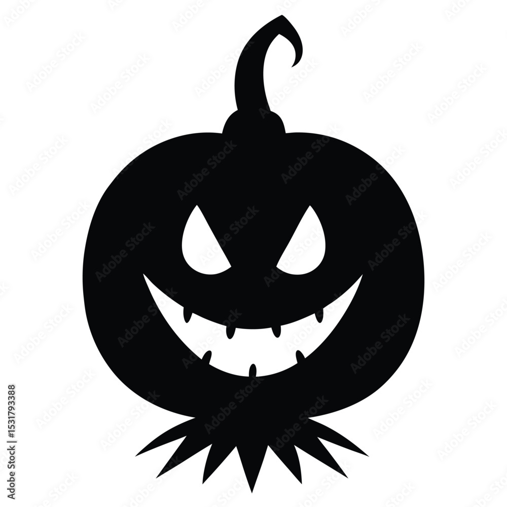 Fototapeta premium halloween pumpkin isolated on white