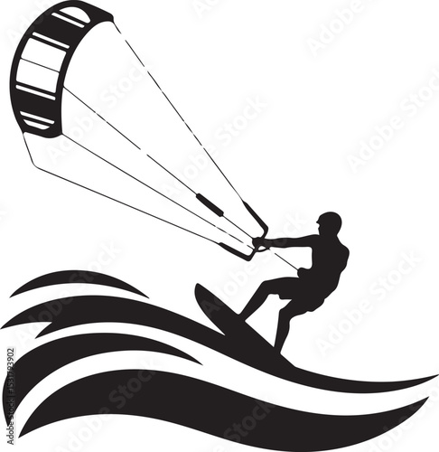 Kitesurfing SVG – Extreme Water Sport Silhouette Design

Kiteboard Vector – Action Ride on Ocean Waves

Kitesurfer Silhouette – Surf, Wind & Adventure Clipart

Kite Surfing SVG – Dynamic Coastal Sport