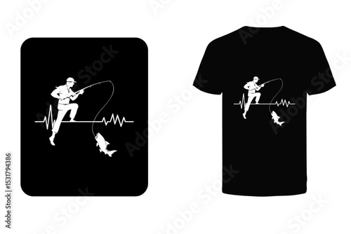 fishing t-shirt design, fishing vector design. 