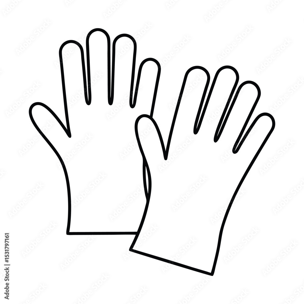 Fototapeta premium hand in gloves