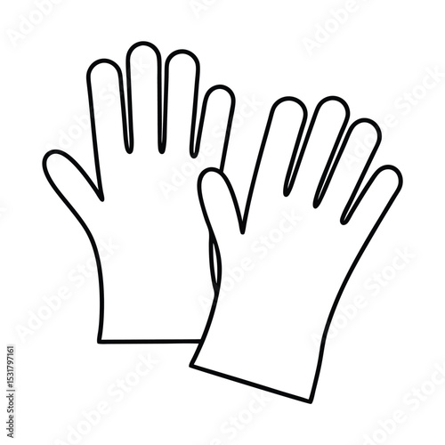 hand in gloves