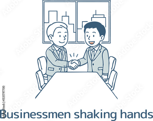 握手をするビジネスマン
Businessmen shaking hands