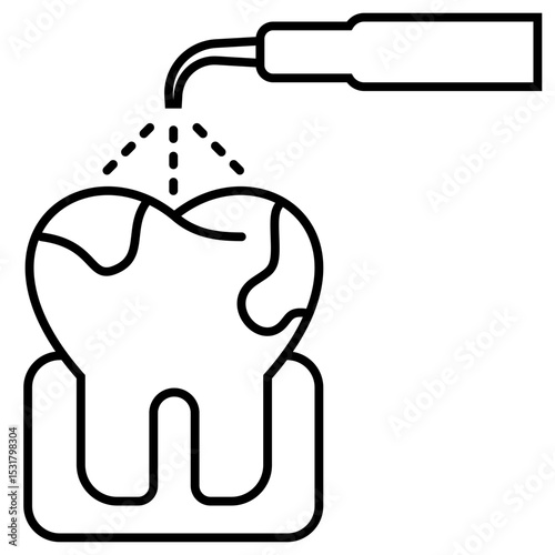 Scalling outline icon