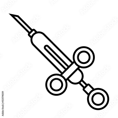 Dental Syringe outline icon