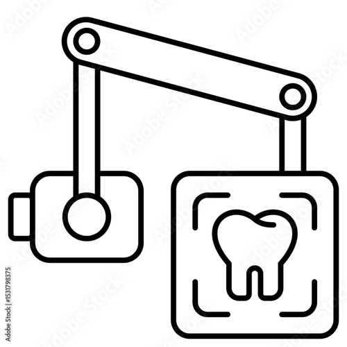 Dental Intraoral x ray outline icon