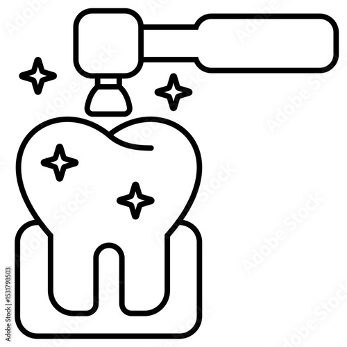 Polishing outline icon