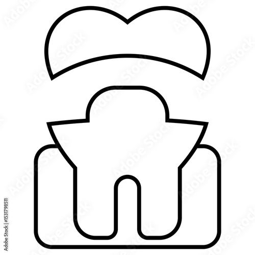 Silver Crown outline icon
