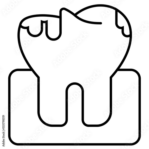 Cavity outline icon