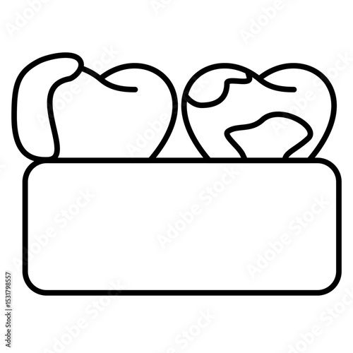 Tar tar outline icon
