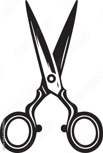 black scissors vector, scissors vector illustration, scissors silhouette vector icon design