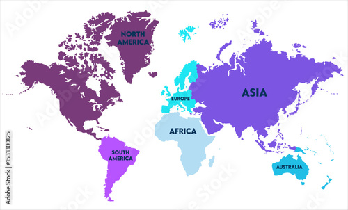 Physical world map vector-11,  world map, modern world map graphic, Countries Silhouettes Stock Illustrations, Vectors