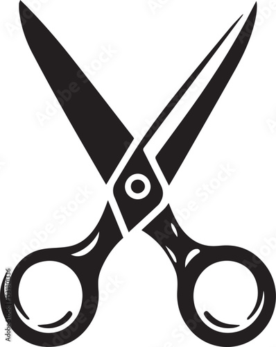 black scissors vector, scissors vector illustration, scissors silhouette vector icon design