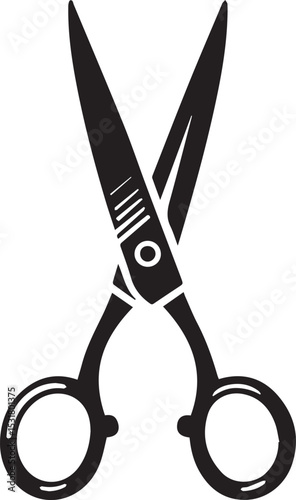 black scissors vector, scissors vector illustration, scissors silhouette vector icon design