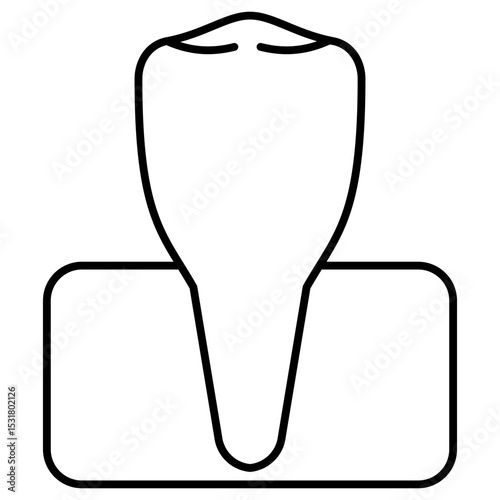 Premolar outline icon