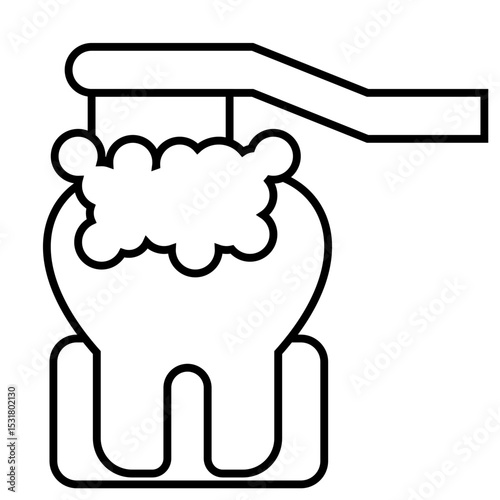 Brushing Tooth outline icon