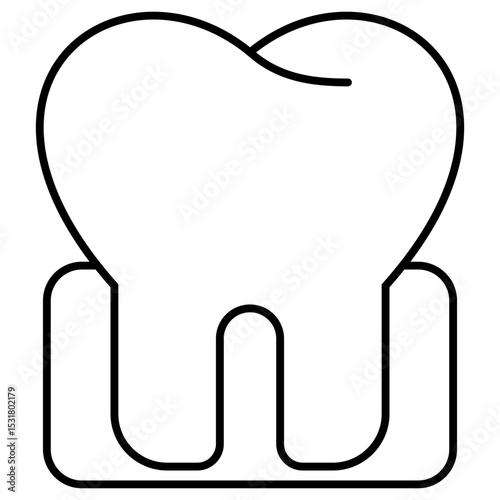 Molar Tooth outline icon