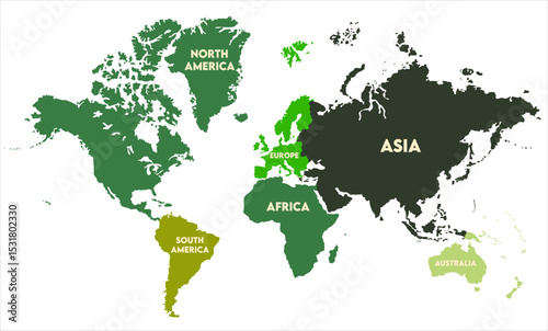 World map-08,  world map, modern world map graphic, Countries Silhouettes Stock Illustrations, Vectors