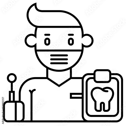 Dental Therapist outline icon