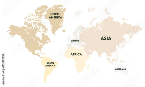 World map-09,  world map, modern world map graphic, Countries Silhouettes Stock Illustrations, Vectors