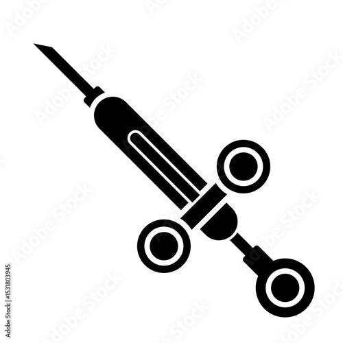 Dental Syringe solid icon