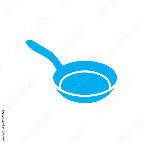 Frying pan colored icon