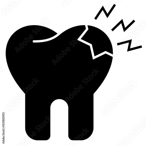 Toothache solid icon