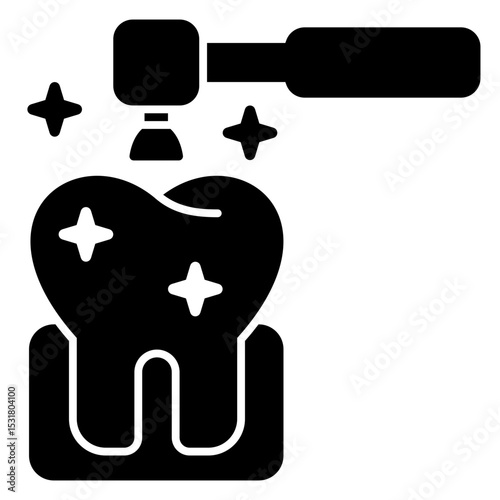 Polishing solid icon