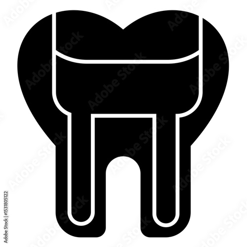 Pulpotomy solid icon