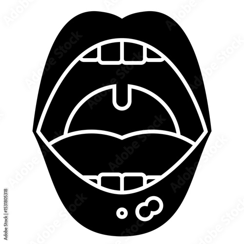 Ulcer solid icon