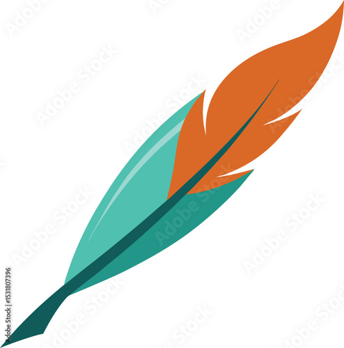 vector illustration of feathers