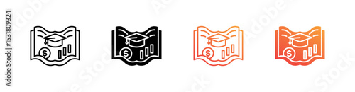 Economic Study Multiple Style Icon Set 