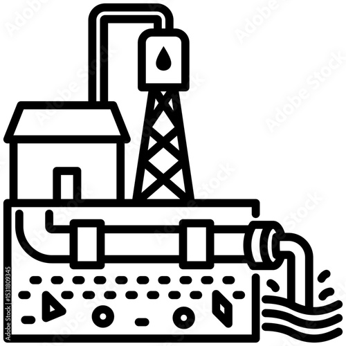 Sewer Contamination Icon