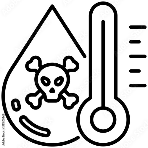 Mercury Contamination Icon