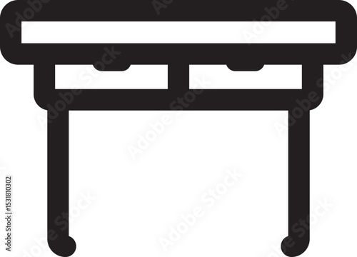 Furniture Set Black Icon