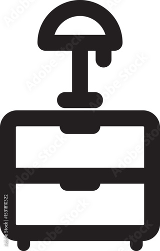 Furniture Set Black Icon