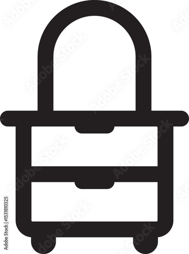 Furniture Set Black Icon
