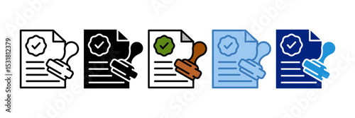 Approved Icon Element For Design