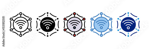 Network Icon Element For Design