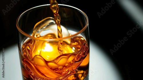 golden amber liquid