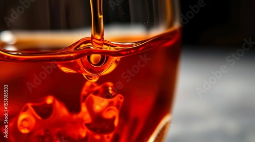 golden amber liquid