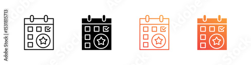 Event Multiple Style Icon Set 