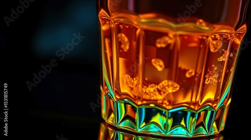 golden amber liquid