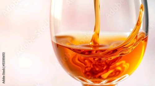 golden amber liquid