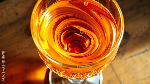 golden amber liquid
