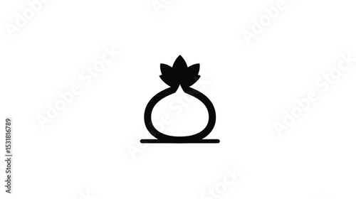 Onion Icon: Simple Vegetable Graphic for Websites and Apps