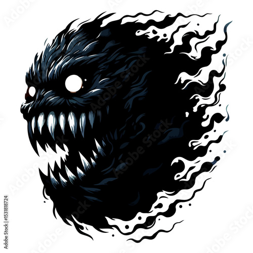 Dark Fantasy Monster: A Sinister Creature of Shadow and Fear