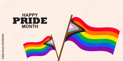 LGBT pride cards, poster, banner, set background. pride month cover with love bear and rainbow colors. Rainbow colored wavy abstract lines. Vector Template for Pride Month, ads promo, post, web,