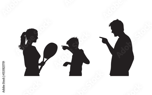 Father's Day silhouette of a woman drinking wine
