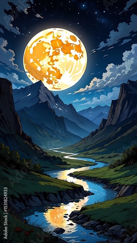 moon over the sea mobile wallpaper