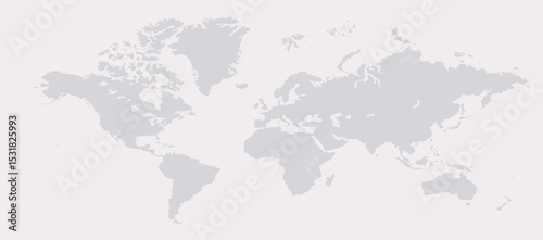 A blank world map, world map picture, world map vector image, modern world map, Illustration, eps 10, worldwide, all continents, all countries, worldwide project